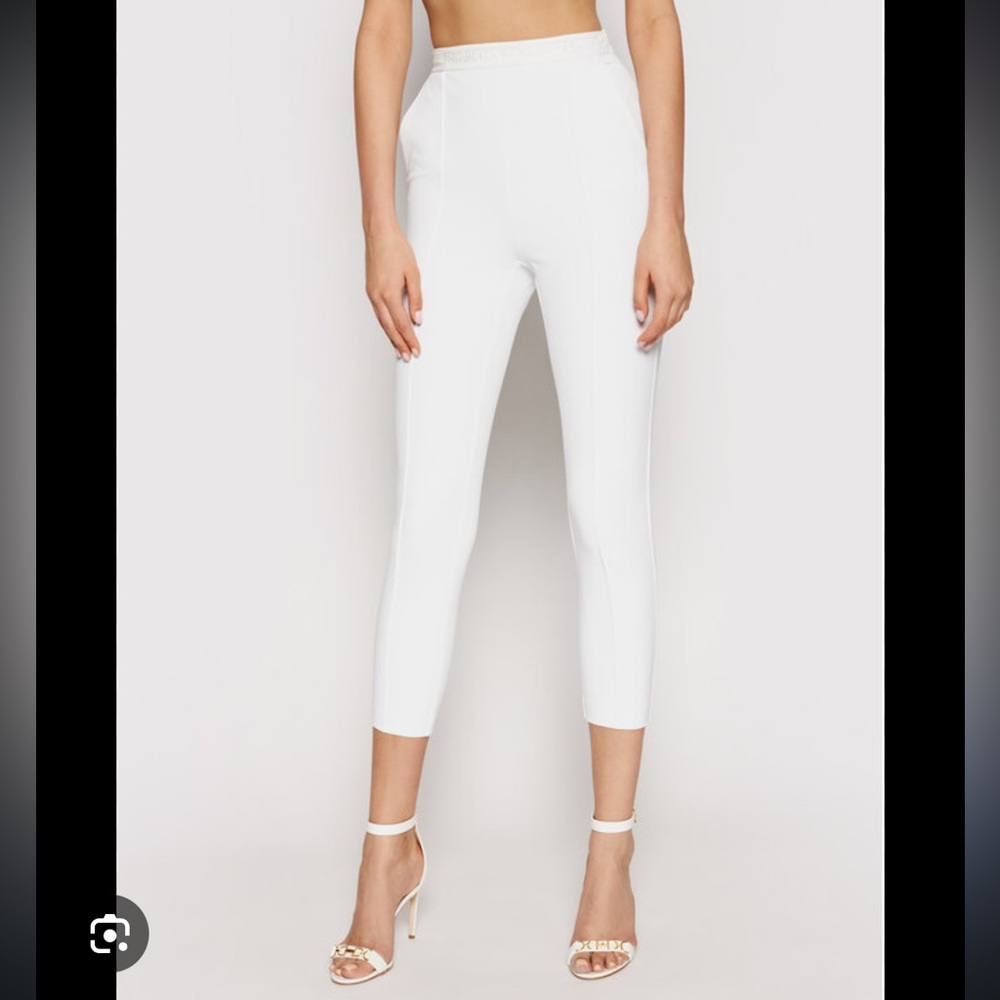 Elisabetta Franchi cropped white pants